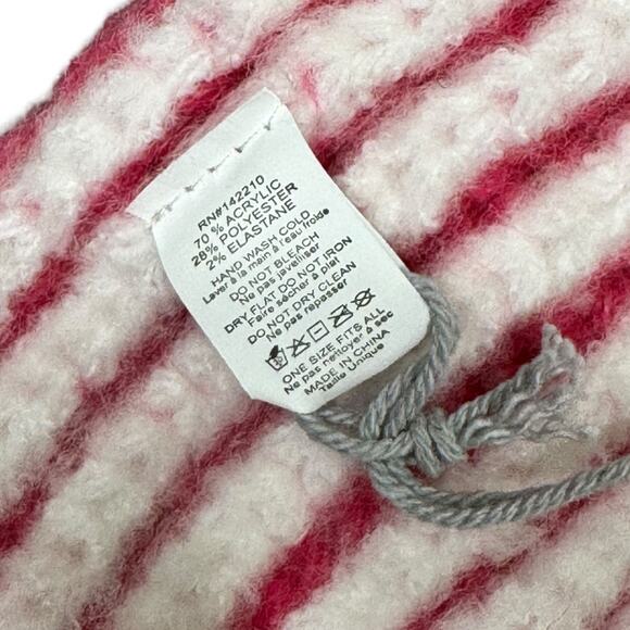 Mer Sea Oh So Cozy Scarf New NWT Multicolor Stripe Blue Green Red Pink Soft Warm - Picture 7 of 9